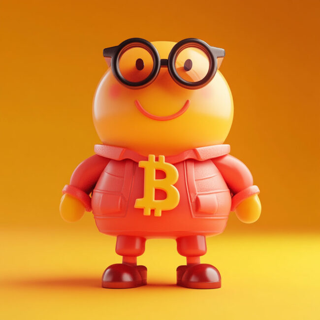 Qube8878 Illustration 3d Realistic Bonhomme Bitcoin Mignon Ed2d1887 6eb4 46a4 8d9e 2f376b1b751d 1