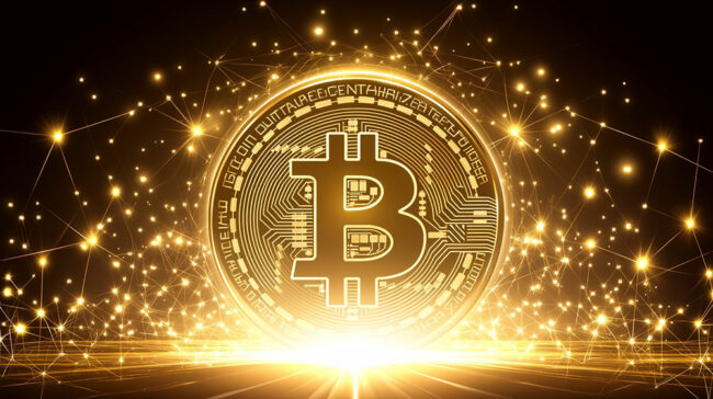 Medaille d'or Bitcoin